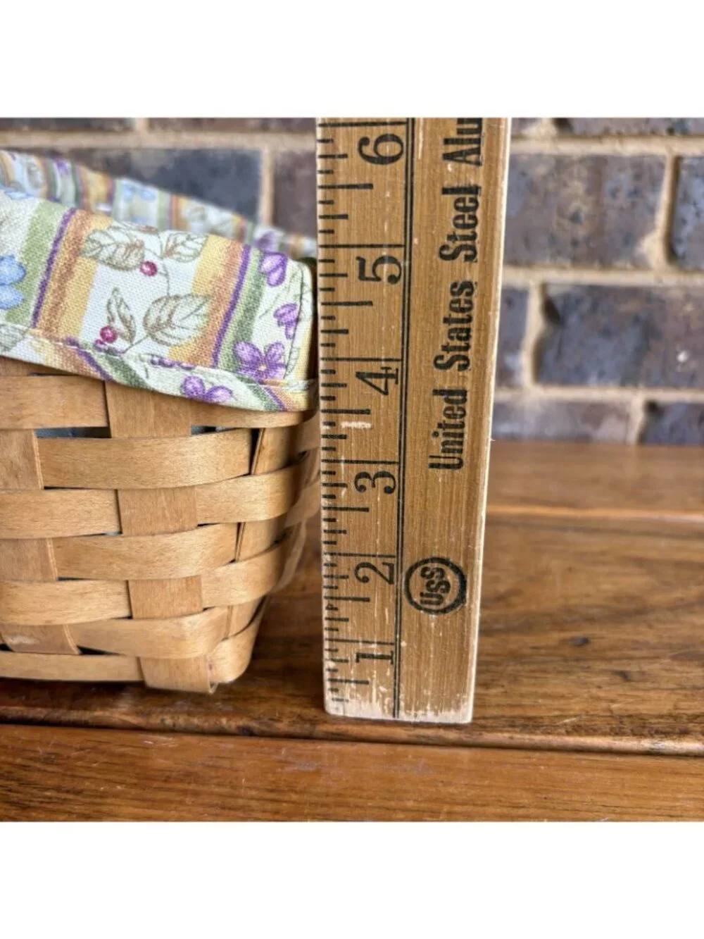 Longaberger  TV Time Basket Butterfly Charm Floral Fabric Liner & Protector